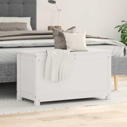 Boîte de rangement Blanc 80x40x45,5 cm Bois massif de pin 614661614661