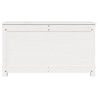Boîte de rangement Blanc 80x40x45,5 cm Bois massif de pin 614661614661