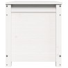 Boîte de rangement Blanc 80x40x45,5 cm Bois massif de pin 614661614661