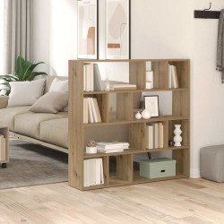 Bibliothèque/Séparateur de pièce chêne artisanal 105x24x102 cm 614666614666