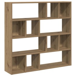 Bibliothèque/Séparateur de pièce chêne artisanal 105x24x102 cm 614666614666