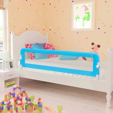 Barrière de lit pour enfants 150x42 cm Bleu 614667614667