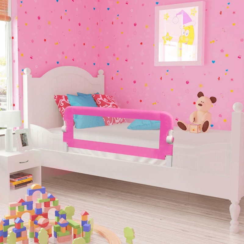 Barrière de lit pour enfants 102x42 cm Rose 614675614675