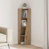 Meuble d'angle 27,5x27x102cm Bois d'ingénierie Chêne artisanal 614681614681