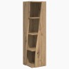 Meuble d'angle 27,5x27x102cm Bois d'ingénierie Chêne artisanal 614681614681