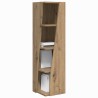 Meuble d'angle 27,5x27x102cm Bois d'ingénierie Chêne artisanal 614681614681