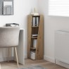 Meuble d'angle 27,5x27x102cm Bois d'ingénierie Chêne artisanal 614681614681