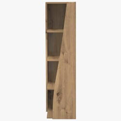 Meuble d'angle 27,5x27x102cm Bois d'ingénierie Chêne artisanal 614681614681