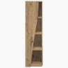 Meuble d'angle 27,5x27x102cm Bois d'ingénierie Chêne artisanal 614681614681