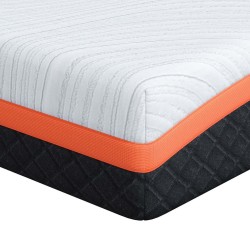 Matelas Blanc et Noir 100 x 200 cm Tissu jacquard 614683614683