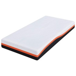 Matelas Blanc et Noir 100 x 200 cm Tissu jacquard 614683614683
