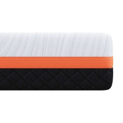 Matelas Blanc et Noir 100 x 200 cm Tissu jacquard 614683614683