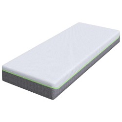 Matelas Blanc et Gris 80 x 200 cm Tissu jacquard 614687614687