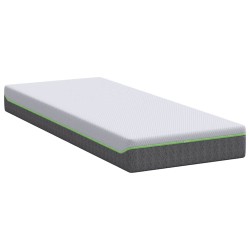 Matelas Blanc et Gris 80 x 200 cm Tissu jacquard 614687614687