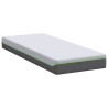 Matelas Blanc et Gris 80 x 200 cm Tissu jacquard 614687614687