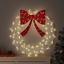 Couronne avec 60 LED Blanc chaud 76 x 76 x 8,5 cm Acrylique 614688614688