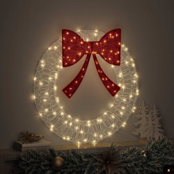 Couronne avec 60 LED Blanc chaud 76 x 76 x 8,5 cm Acrylique 614688614688