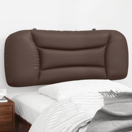 Coussin de tête de lit Hvar marron 100 cm similicuir 614692614692