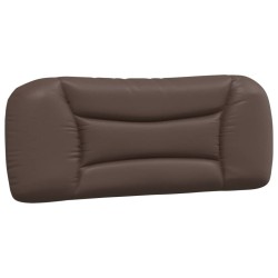 Coussin de tête de lit Hvar marron 100 cm similicuir 614692614692