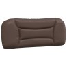 Coussin de tête de lit Hvar marron 100 cm similicuir 614692614692