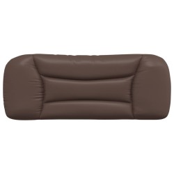 Coussin de tête de lit Hvar marron 100 cm similicuir 614692614692