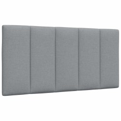 Coussin de tête de lit Hanko gris clair 100 cm tissu 614695614695