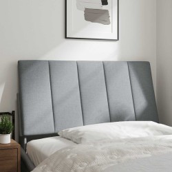 Coussin de tête de lit Hanko gris clair 100 cm tissu 614695614695