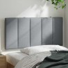 Coussin de tête de lit Hanko gris clair 100 cm tissu 614695614695