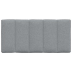 Coussin de tête de lit Hanko gris clair 100 cm tissu 614695614695