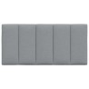 Coussin de tête de lit Hanko gris clair 100 cm tissu 614695614695