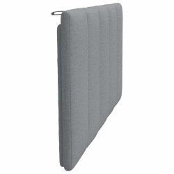 Coussin de tête de lit Hanko gris clair 100 cm tissu 614695614695