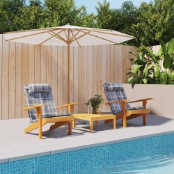 Coussins de chaise adirondack lot de 2 carreaux gris 614699614699