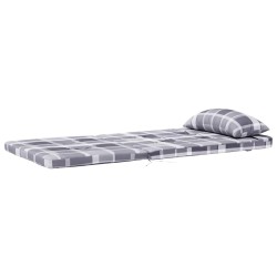 Coussins de chaise adirondack lot de 2 carreaux gris 614699614699