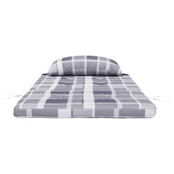 Coussins de chaise adirondack lot de 2 carreaux gris 614699614699