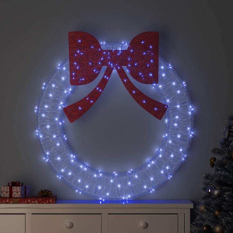 Couronne avec 150 LED Bleu 120 cm Acrylique 614707614707