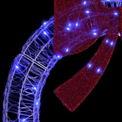 Couronne avec 150 LED Bleu 120 cm Acrylique 614707614707