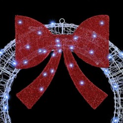 Couronne avec 150 LED Blanc froid 120 cm Acrylique 614708614708