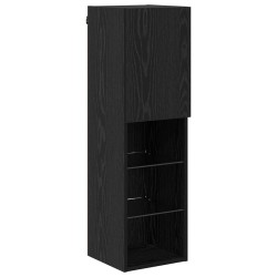 Ensemble de meuble TV mural 7 pcs Chêne noir Bois d'ingénierie 614718614718