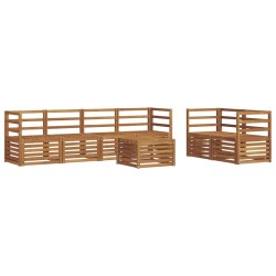 Ensemble de canapés d'extérieur 7 pcs Naturel 614720614720