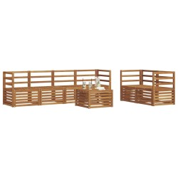 Ensemble de canapés d'extérieur 7 pcs Naturel 614720614720