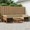 Ensemble de canapés d'extérieur 7 pcs Naturel et Beige 614724614724