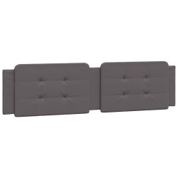 Coussin de tête de lit Zadar gris 200 cm similicuir 614727614727