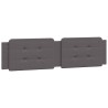 Coussin de tête de lit Zadar gris 200 cm similicuir 614727614727