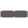 Coussin de tête de lit Zadar gris 200 cm similicuir 614727614727