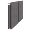 Coussin de tête de lit Zadar gris 200 cm similicuir 614727614727