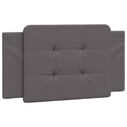 Coussin de tête de lit Zadar gris 100 cm similicuir 614730614730