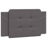 Coussin de tête de lit Zadar gris 100 cm similicuir 614730614730