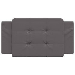 Coussin de tête de lit Zadar gris 100 cm similicuir 614730614730