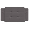 Coussin de tête de lit Zadar gris 100 cm similicuir 614730614730
