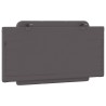 Coussin de tête de lit Zadar gris 100 cm similicuir 614730614730